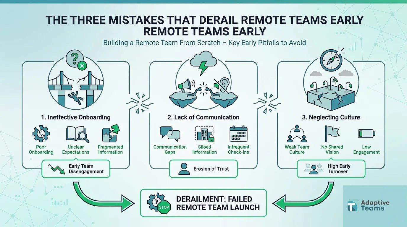 The Three Mistakes That Derail Remote Teams Early